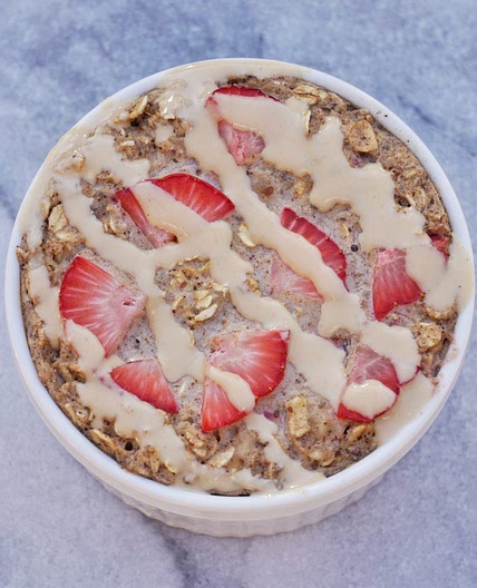 Strawberry Shortcake Baked Oatmeal