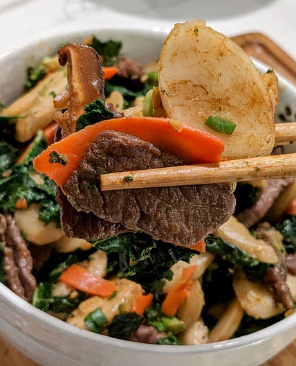 Trader Joe's Rice Cake Stir Fry