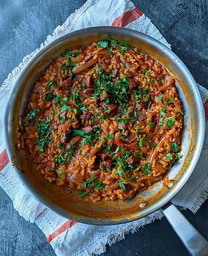 Baked Chorizo Risotto 