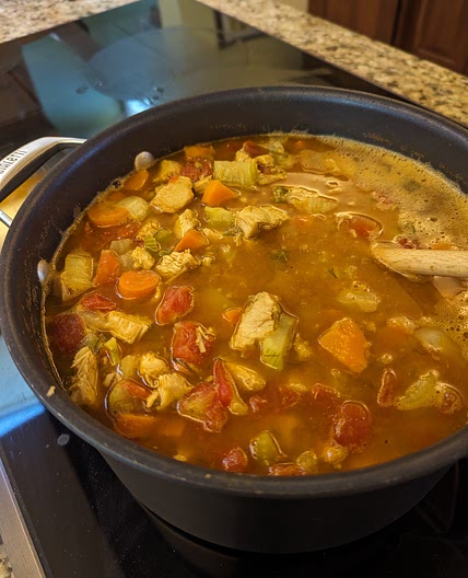 Turkey Vegtable and Lentil Soup