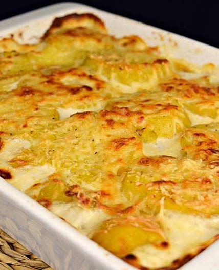 Papas gratinadas Dauphinoise