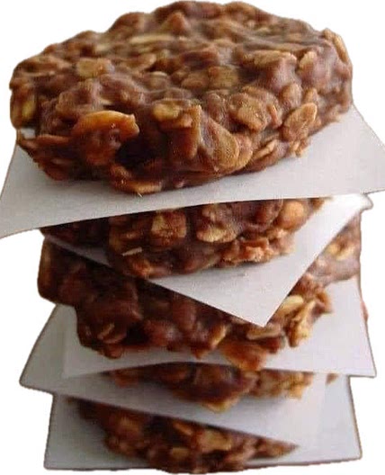 Chocolate & Peanut Butter No Bake Cookies