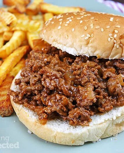 5$ meal, sloppy joes with French fries