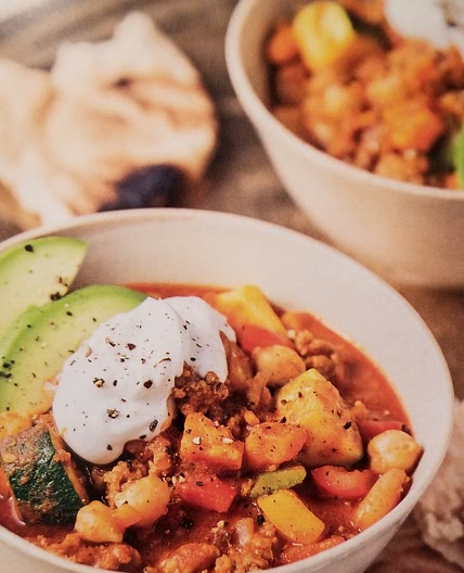 Moroccan turkey chili