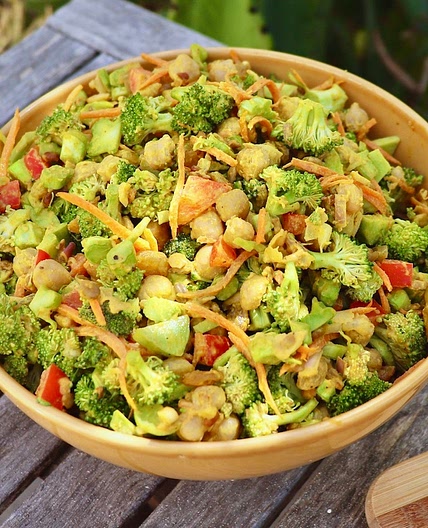 Curried Broccoli & Chickpea Salad