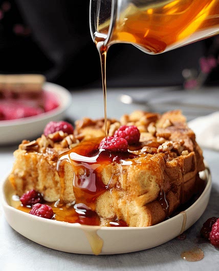 Baked Raspberry French Toast Casserole