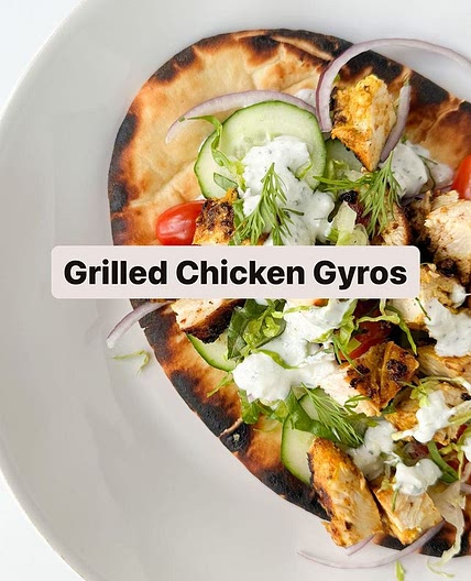 Grilled Chicken Gyros ⬇️