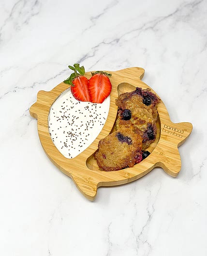 BANANA BLUEBERRY FRITTERS 🍌