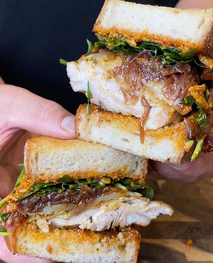 Chicken & Red Pepper Pesto Sandwich