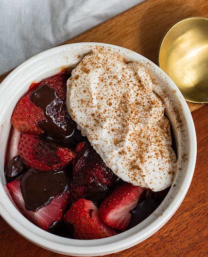 air fried strawberries