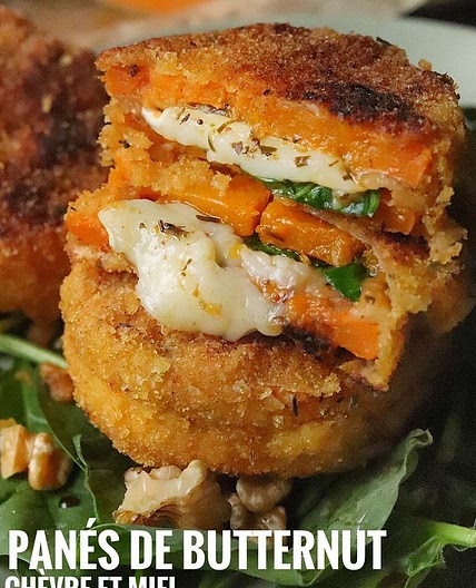 Panés de Butternut chèvre miel