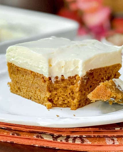 Pumpkin Bars with Cream Cheese Frosting
