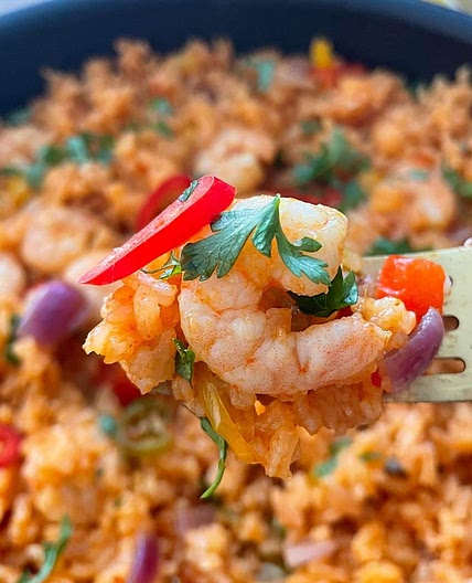 Peri Peri Prawn Rice