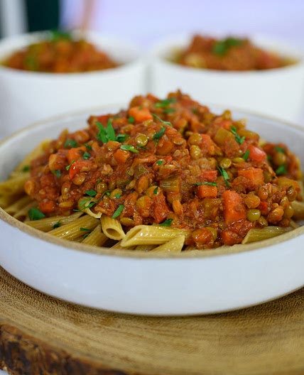 Lentil and Mushroom Bolognese - Joy Bauer