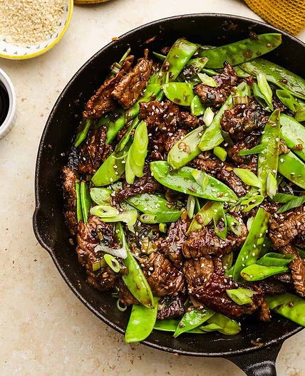 Crock Pot Spicy Garlic Beef Stir-Fry