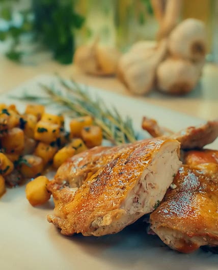Michel Roux's Roast Spatchcock Chicken in a Pan