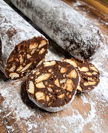 Drunk chocolate salami