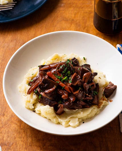 Mushroom Bourguignon