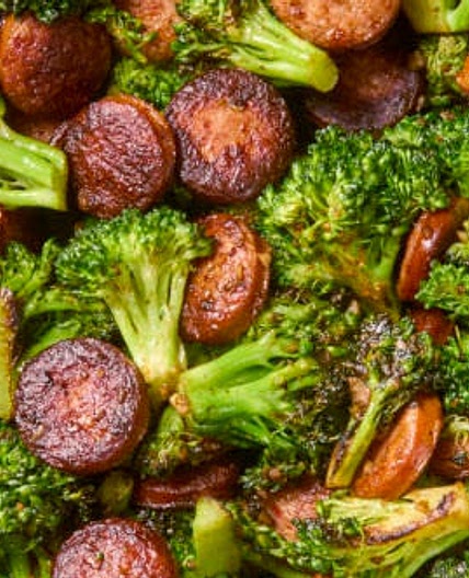 4-Ingredient Cajun Sausage and Broccoli Skillet
