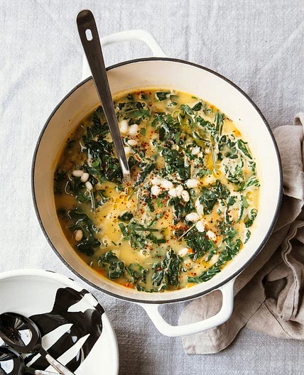 Creamy Tuscan White Bean Soup with Kale and Lemon