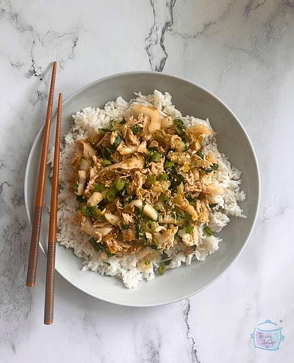 Leek and Ginger Chicken with Honey Glaze