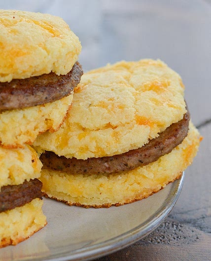 Keto Sausage and Biscuits
