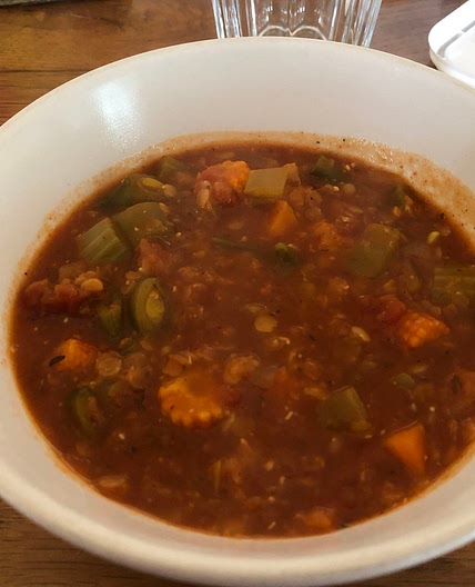 Lentil and tomato ghoulash?