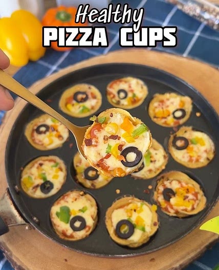 Healthy pizza cups 