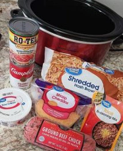 TACO CROCK POT HASHBROWN CASSEROLE