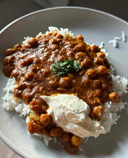 Butter chickpea curry
