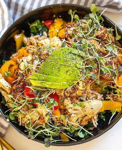 Vegan Cauliflower Sheet Pan Dinner 