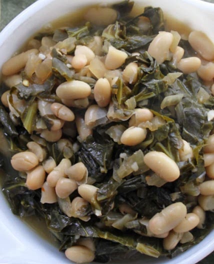 Spicy Collards and White Beans