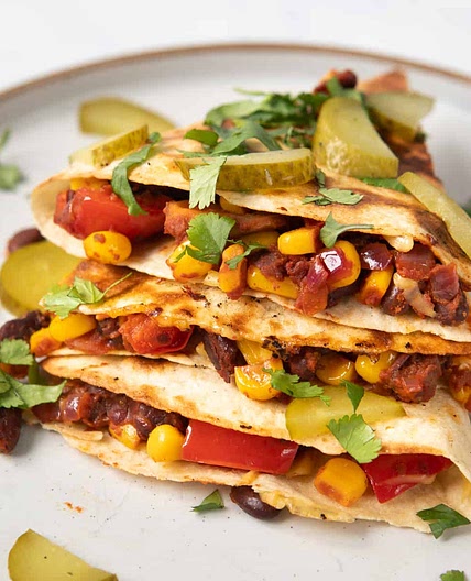 One-Pan Black Bean Quesadillas