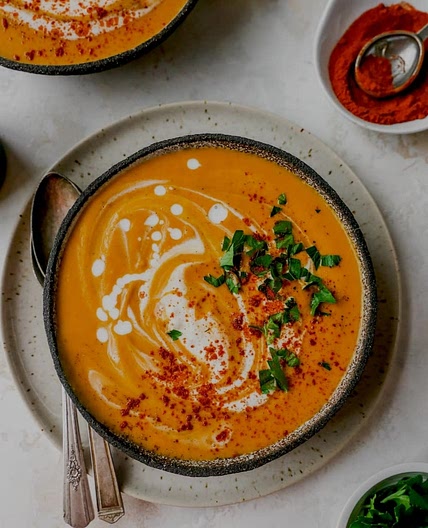 Spicy Sweet Potato Peanut Soup