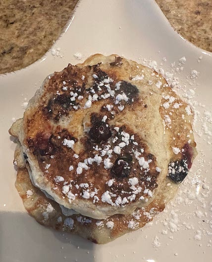 Healthy Blueberry Protein Pancakes