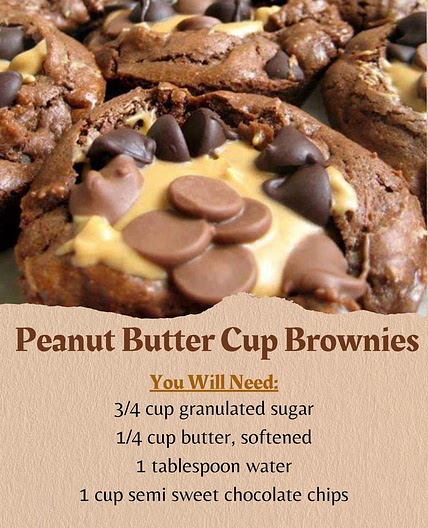 Peanut butter cup brownies