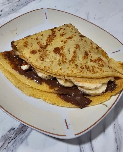 Crepas con nutella y plátano