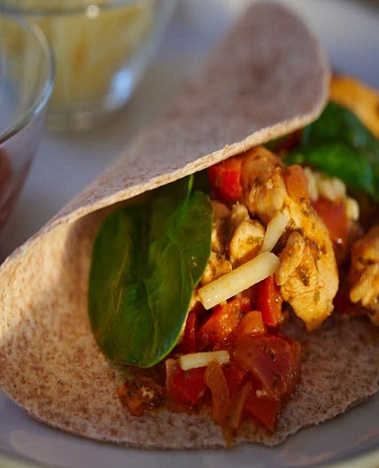 Chicken Fajitas & Wholemeal Tortilla Wraps