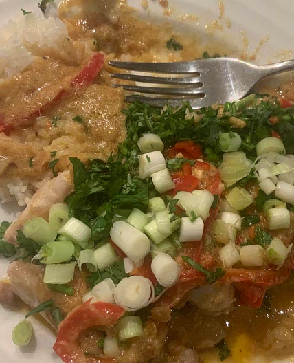 Birkenhead house lime and coconut chicken/ prawns