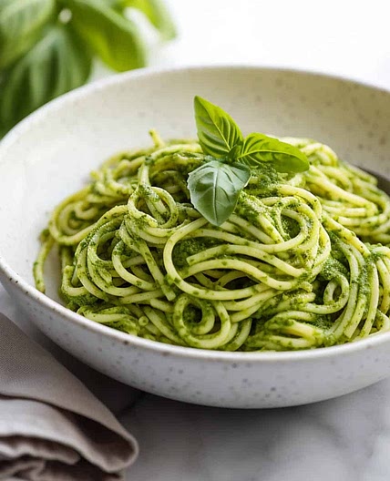 Pasta In Green Sauce