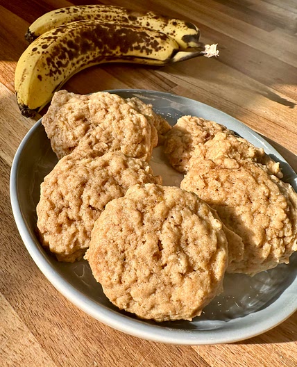 Brown Butter Banana Oatmeal Cookies