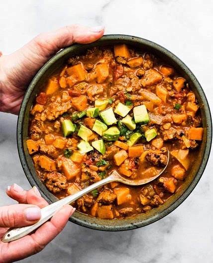 Chipotle Sweet Potato Chili Recipe (Slow Cooker)