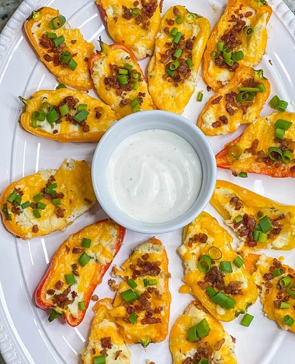 Boursin Cheese Pepper Poppers
