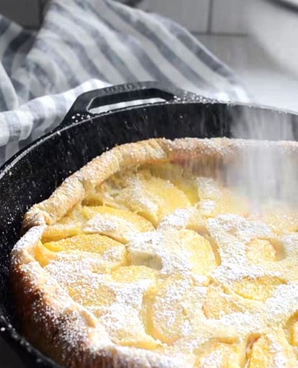Peach Dutch Baby