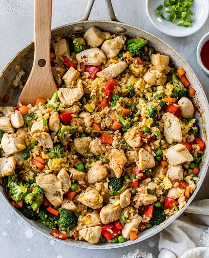 Spinach and Chicken Rice Bowl