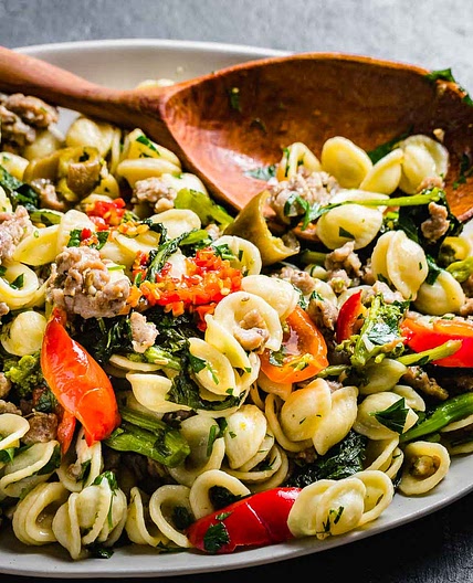 Orecchiette with Sausage and Broccoli Rabe