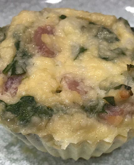 GF Ham Spinach Mini Quiche