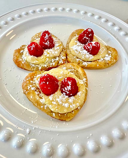 Valentine’s Raspberry Danish
