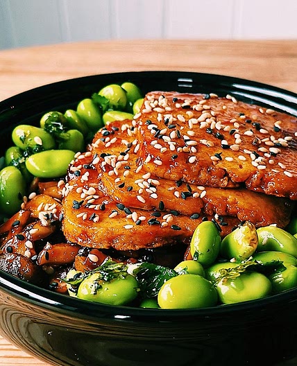 Teriyaki Tofu Teppanyaki Bowl