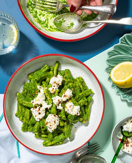 Cavolo Nero Pasta with Ricotta and Chilli